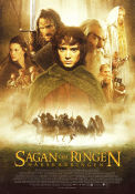 Sagan om ringen 2001 poster Elijah Wood Liv Tyler Viggo Mortensen Ian Holm Peter Jackson Hitta mer: Lord of the Rings Text: JRR Tolkien