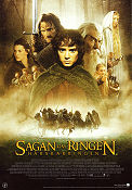 Sagan om ringen 2001 poster Elijah Wood Liv Tyler Viggo Mortensen Ian Holm Peter Jackson Hitta mer: Lord of the Rings