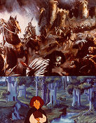 Sagan om ringen 1978 lobbykort Christopher Guard Ralph Bakshi Animerat Text: JRR Tolkien