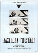 Sakernas tillstånd 1982 poster Allen Garfield Wim Wenders