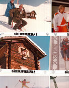 Sällskapsresan 2 Snowroller 1985 lobbykort Jon Skolmen Cecilia Walton Eva Millberg Lasse Åberg Resor
