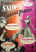 Salome 1953 poster Rita Hayworth Charles Laughton Stewart Granger Dans