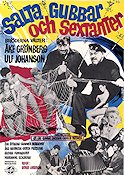 Salta gubbar och sextanter 1965 poster Åke Grönberg Ulf Johansson
