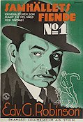 Samhällets fiende no 1 1935 poster Edward G Robinson John Ford Eric Rohman art