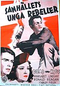 Samhällets unga rebeller 1939 poster Margaret Lindsay Ronald Reagan