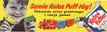Samla Kalaspuff-tåg Kelloggs 1958 affisch 