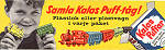 Samla Kalaspuff-tåg Kelloggs 1958 affisch Mat och dryck
