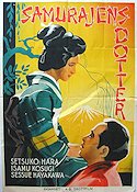 Samurajens dotter 1937 poster Setsuko Hara Asien
