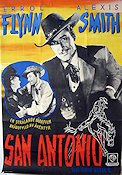 San Antonio 1945 poster Errol Flynn Alexis Smith