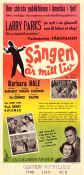 Sången är mitt liv 1949 poster Larry Parks Barbara Hale William Demarest Henry Levin