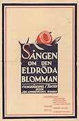 Sången om den eldröda blomman 1919 poster Lars Hanson