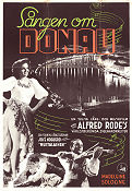 Sången om Donau 1940 poster Madeleine Sologne José Noguéro Marguerite Moreno Alfred Rode Musikaler