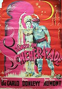 Sången om Scheherazade 1947 poster Yvonne De Carlo Brian Donlevy Svärd och sandal Musikaler