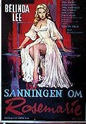 Sanningen om Rosemarie 1959 poster Belinda Lee Damer