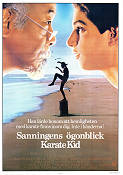 Sanningens ögonblick Karate Kid 1984 poster Ralph Macchio Pat Morita Elisabeth Shue John G Avildsen Strand Kampsport