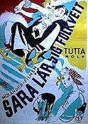 Sara lär sig folkvett 1937 poster Tutta Rolf Håkan Westergren