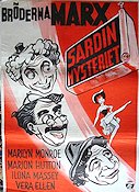 Sardinmysteriet 1949 poster The Marx Brothers Bröderna Marx Groucho Marx Vera-Ellen Marilyn Monroe David Miller