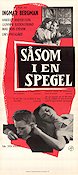 Såsom i en spegel 1961 poster Harriet Andersson Gunnar Björnstrand Max von Sydow Lars Passgård Ingmar Bergman Foto: Sven Nykvist