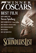 Schindler´s List 1993 poster Liam Neeson Ralph Fiennes Ben Kingsley Steven Spielberg Hitta mer: Nazi