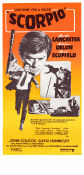 Scorpio 1973 poster Burt Lancaster Alain Delon Paul Scofield Michael Winner Vapen Agenter