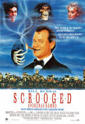 Scrooged 1988 poster Bill Murray Karen Allen John Forsythe Richard Donner Rökning