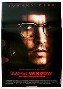 Secret Window 2004 poster Johnny Depp Text: Stephen King