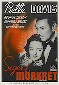 Seger i mörkret 1939 poster Bette Davis George Brent Humphrey Bogart