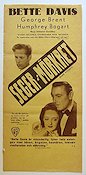 Seger i mörkret 1939 poster Bette Davis George Brent Humphrey Bogart