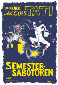Semestersabotören 1953 poster Nathalie Pascaud Micheline Rolla Jacques Tati Resor