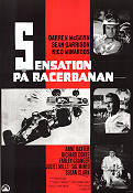 Sensation på racerbanan 1970 poster Darren McGavin Sean Garrison Susan Clark Leslie H Martinson Bilar och racing