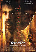 Seven 1995 poster Morgan Freeman Brad Pitt Gwyneth Paltrow Kevin Spacey David Fincher