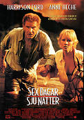 Sex dagar sju nätter 1997 poster Harrison Ford Anne Heche Ivan Reitman Romantik