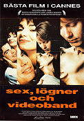 Sex lögner och videoband 1989 poster Andie MacDowell James Spader Steven Soderbergh