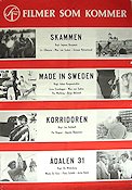 SF filmer som kommer 1968 poster Ingmar Bergman Bo Widerberg Jan Halldoff Johan Bergenstråhle Hitta mer: Svensk Filmindustri