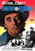Sheriff utan stjärna 1969 poster Robert Mitchum Burt Kennedy