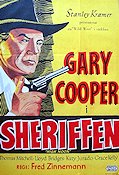 Sheriffen 1952 poster Gary Cooper Grace Kelly Fred Zinnemann