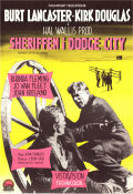 Sheriffen i Dodge City 1957 poster Burt Lancaster Kirk Douglas Rhonda Fleming Jo van Fleet John Sturges