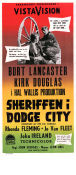 Sheriffen i Dodge City 1957 poster Burt Lancaster John Sturges