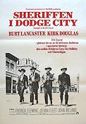 Sheriffen i Dodge City 1957 poster Burt Lancaster Kirk Douglas John Sturges