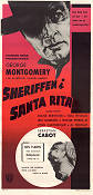 Sheriffen i Santa Rita 1957 poster George Montgomery Diane Brewster