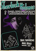 Sherlock Holmes i Washington 1942 poster Basil Rathbone Hitta mer: Sherlock Holmes