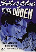 Sherlock Holmes möter döden 1943 poster Basil Rathbone Nigel Bruce Hitta mer: Sherlock Holmes