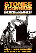 Shine a Light 2008 poster Rolling Stones Mick Jagger Keith Richards Charlie Watts Ronnie Wood Martin Scorsese Rock och pop Dokumentärer