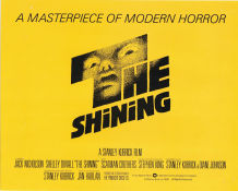 The Shining 1980 poster Jack Nicholson Shelley Duvall Danny Lloyd Stanley Kubrick Text: Stephen King