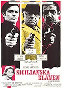 Sicilianska klanen 1970 poster Alain Delon Jean Gabin Irina Demick