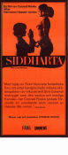 Siddharta 1972 poster Shashi Kapoor Simi Garewal Romesh Sharma Conrad Rooks Filmen från: India