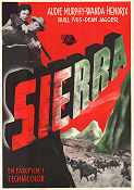 Sierra 1950 poster Audie Murphy Wanda Hendrix Burl Ives Alfred E Green Berg