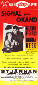 Signal från okänd 1956 poster Glenn Ford Donna Reed Leslie Nielsen Alex Segal