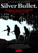 Silver Bullet 1985 poster Gary Busey Corey Haim Daniel Attias Text: Stephen King
