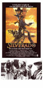 Silverado 1985 poster Kevin Kline Scott Glenn John Cleese Rosanna Arquette Lawrence Kasdan